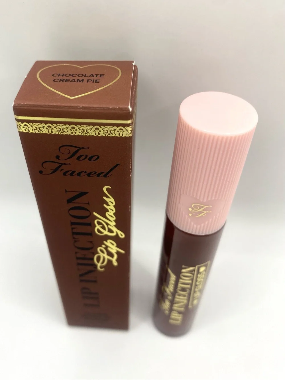 Too Faced Lip Injection Chocolate Cream Pie Cool Instant‎ Lip Plumper Lip Gloss